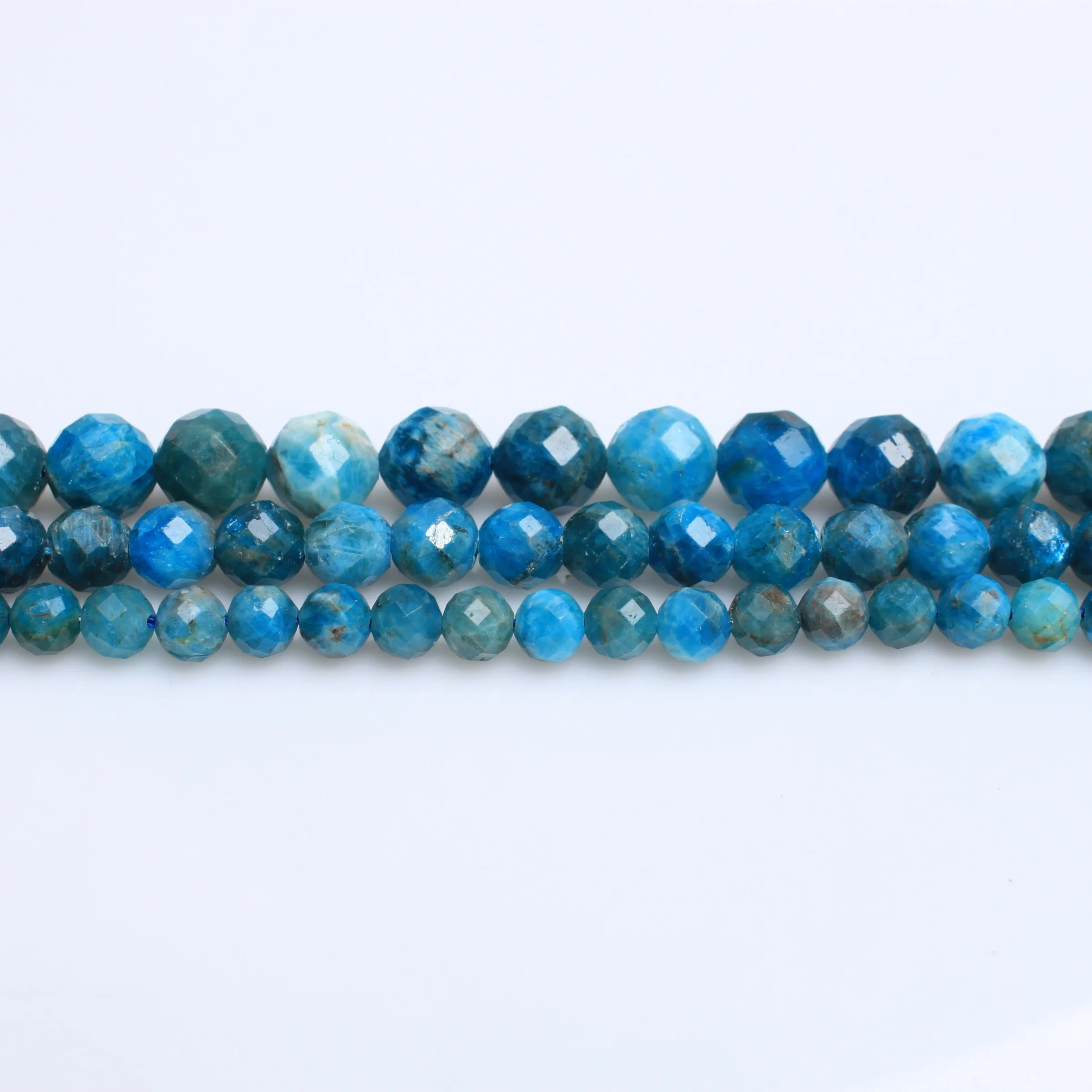 

Factory wholesale natural stoneAAAblue phosphorus gray handmade engraved beads 6-10mmDIYbracelet accessories BaroqueHard cutting