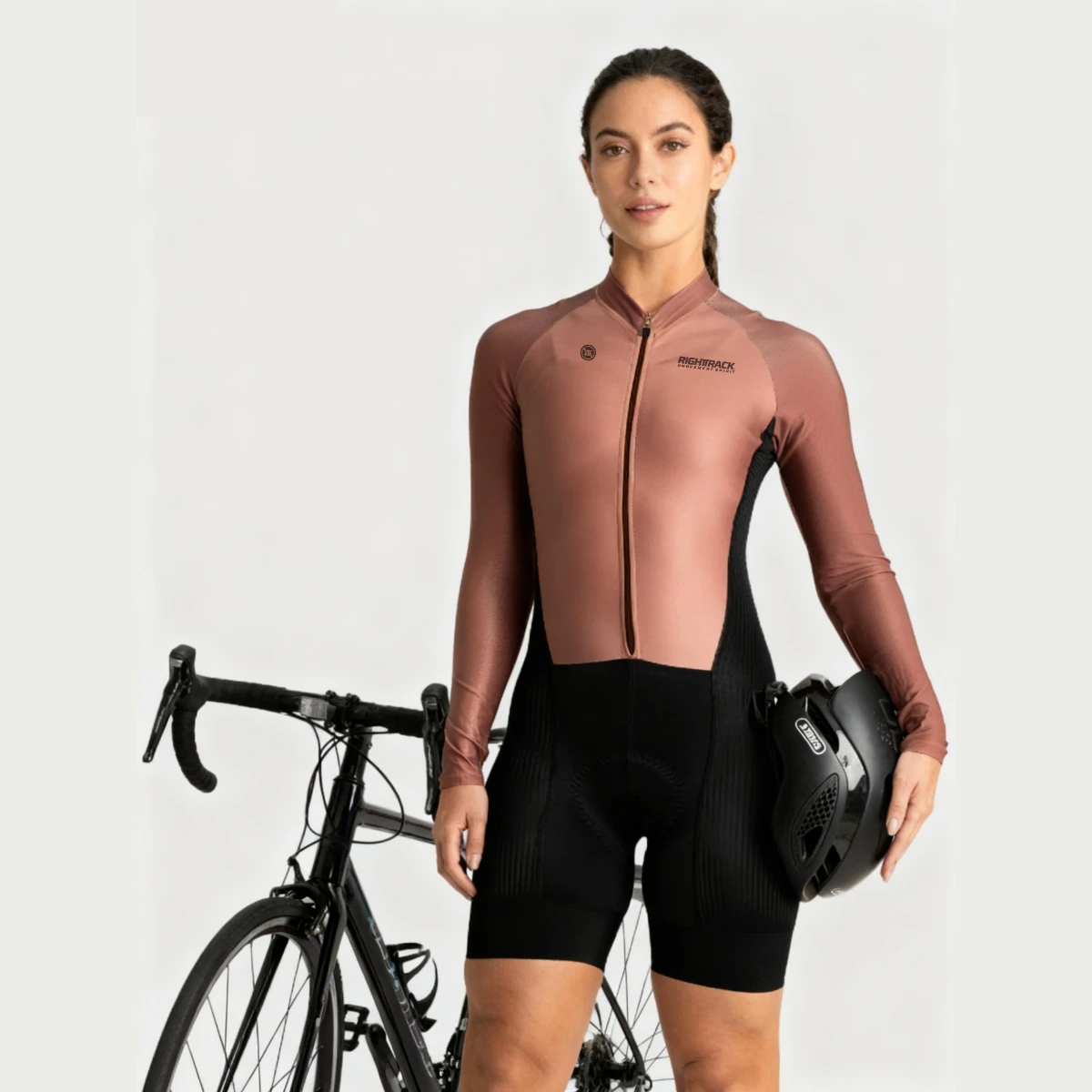 

Female Macaquinho Feminino De Ciclismo Righttrack Women‘s Long Sleeve Bodysuit Jumpsuit Colorful Mono Trisuit Cycling Skinsuit