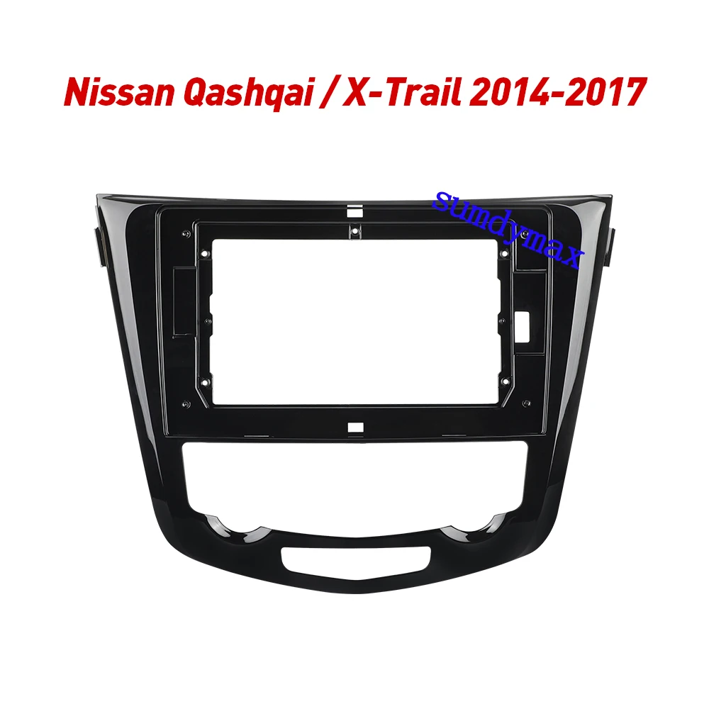 Multimedia Car Radio Frame, Painel de Painel, 10.1 ", Se Adapta Nissan X-Trail, X-Trail, 3, T32, Qashqai 1, J10, 2013-2017