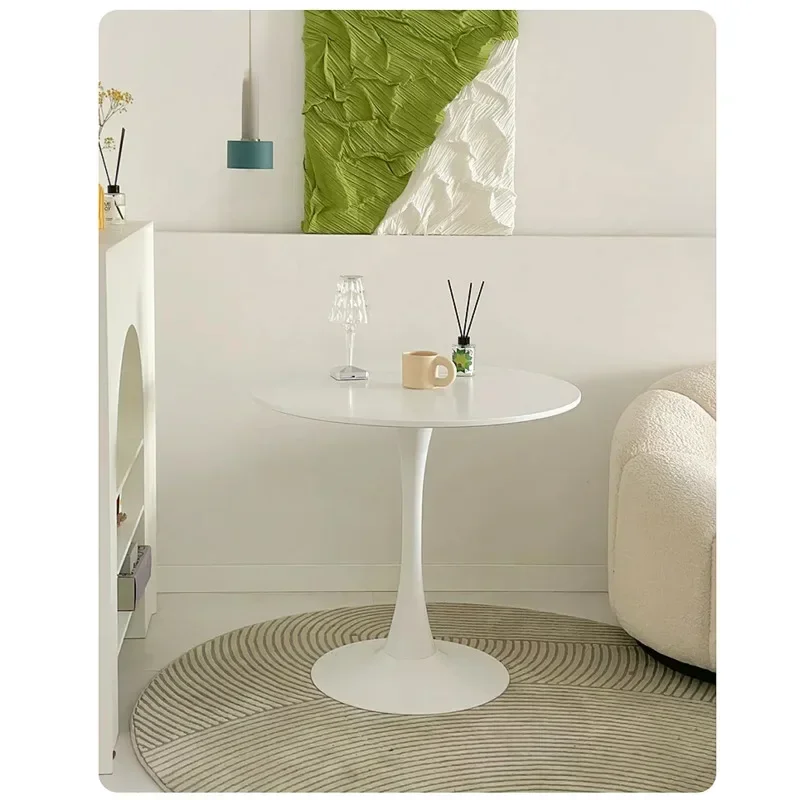 

Round Table Household Dining Table Small Unit Type Desk Dual-purpose Fast Food Restaurant Commercial Rental Room