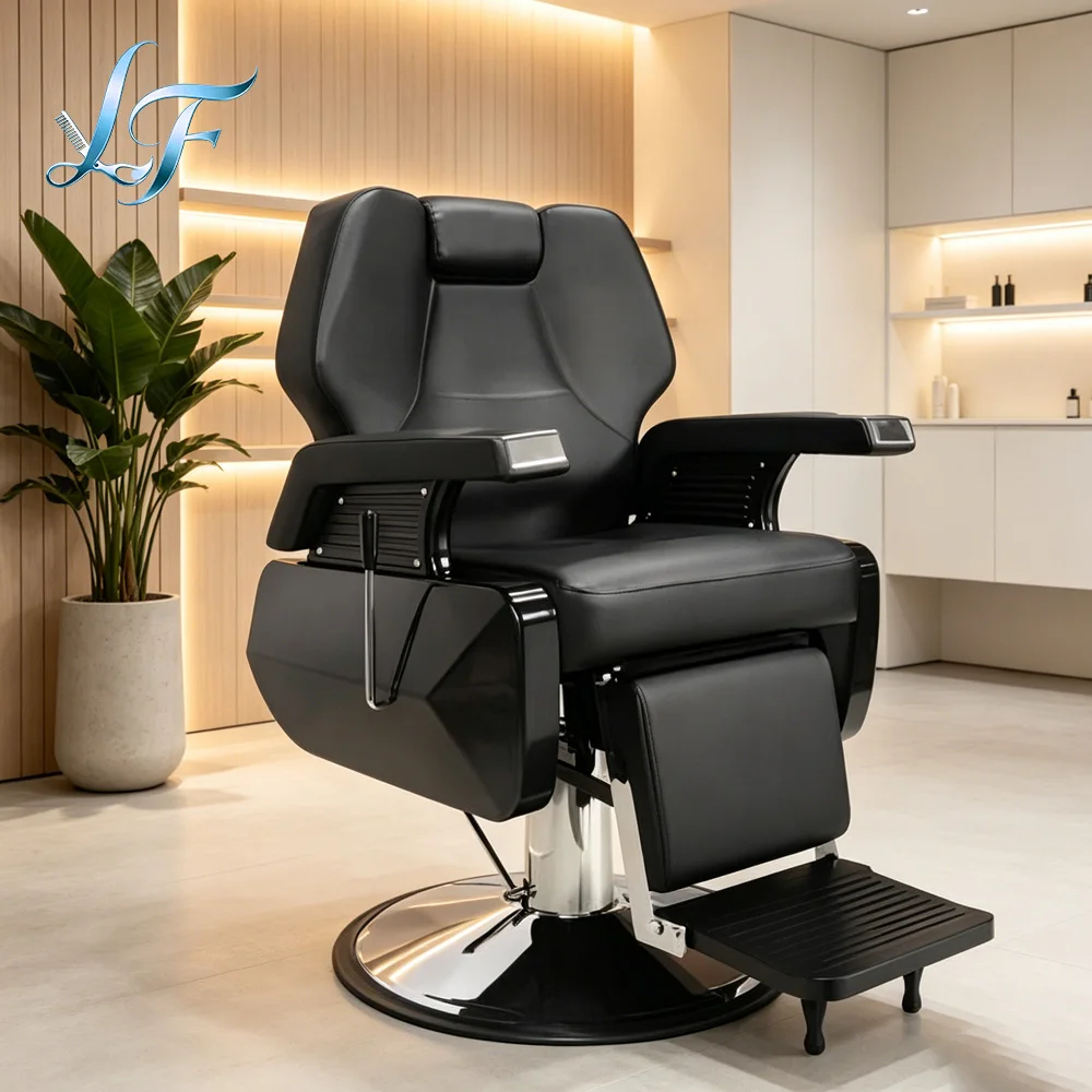 All Purpose Beauty Salon Styling Shop Equipment Hydraulic Recline Barber Chair Premium Durable Furniture Customizable