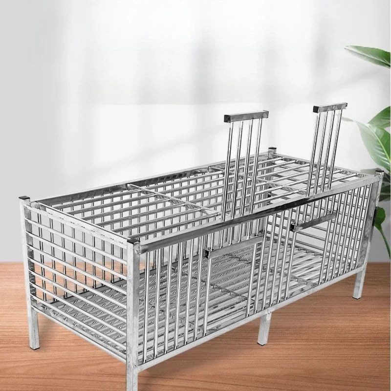 

Stainless steel chicken and duck pigeon rabbit cage pet household oversized thickened extra dense breeding cage