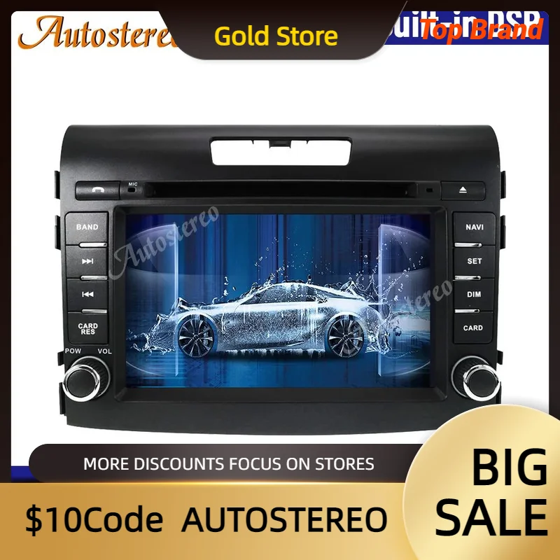 

Для Honda CRV CR-V 2012-2016 Android 13 DSP Автомобильный GPS-навигатор Автомобильный DVD-плеер Головное устройство Мультимедийное радио Магнитофон PX5/6 DSP