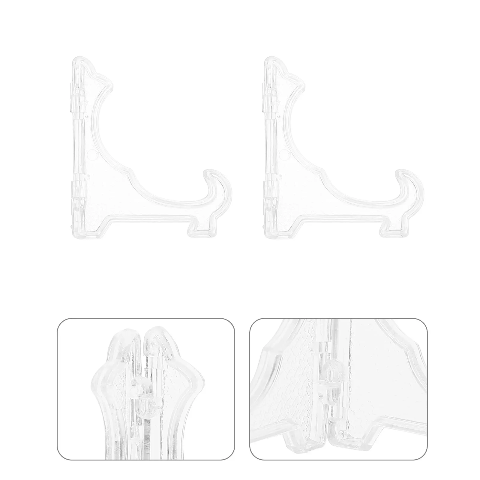 10Pcs Clear Acrylic Triangle Display Stand for Medals Badges Storage Holder Shelf Easel Display Racks