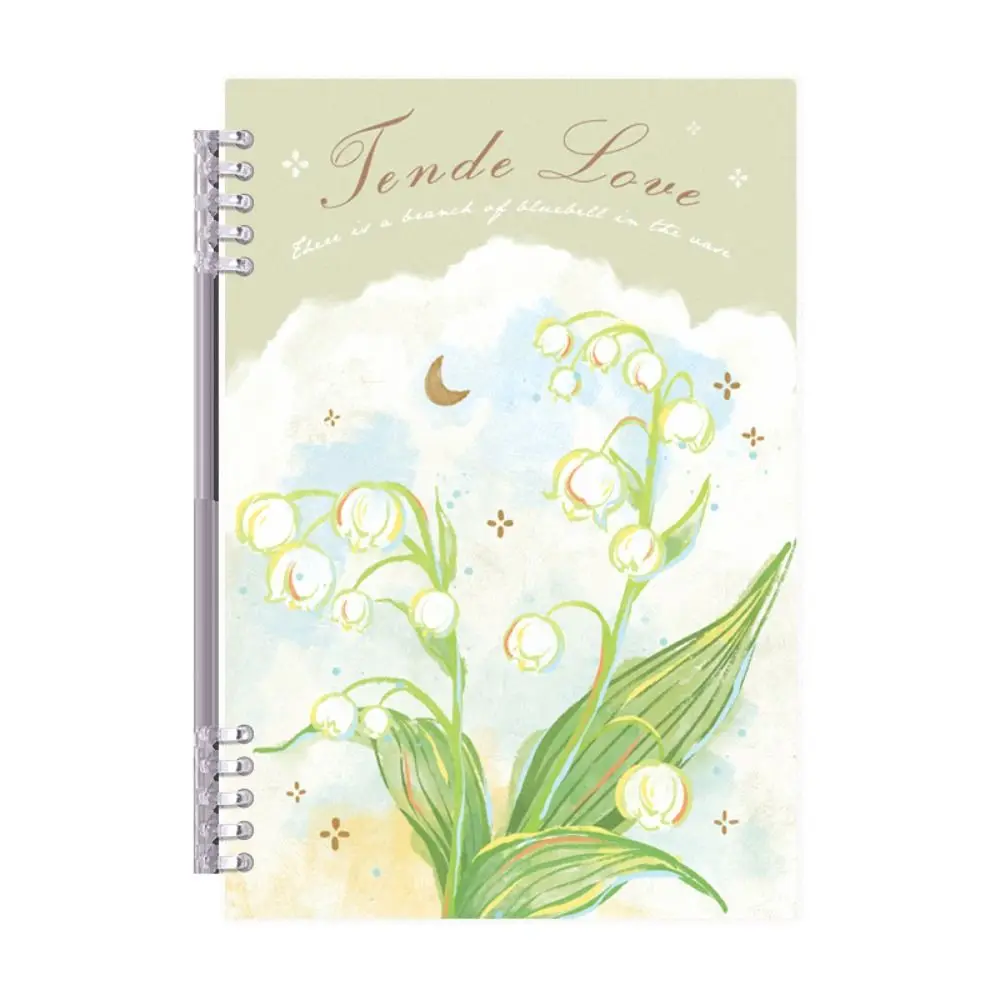 High Quality B5 Loose Leaf Notebook Floral Series Horizontal Line Hand Account Book Ring Binder Notepad Students Gift