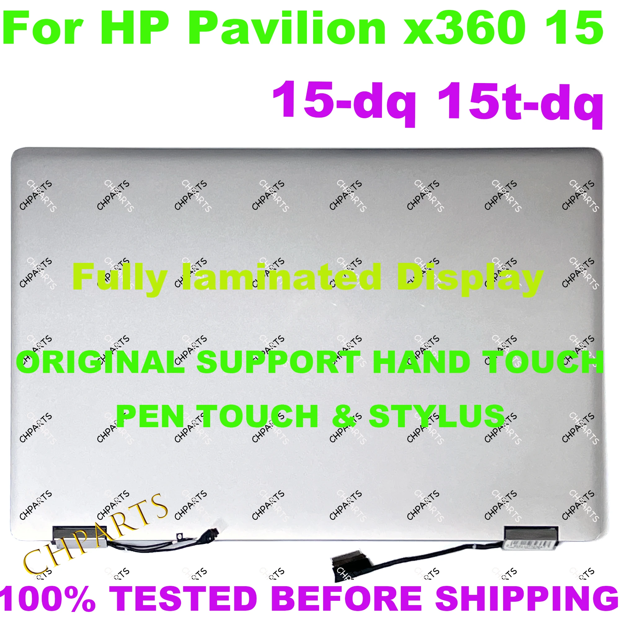 

L51358-001 L51357-001 15.6" FHD HD For HP Pavilion x360 15-DQ 15t dq LCD Display Touch Screen Digitizer Full Assembly