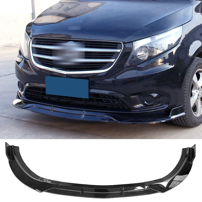 

Front Bumper Splitter Lip Diffuser Carbon Surface Skirt Body Kit Spoiler For Benz VITO V Class W447 V260 V250 2015 - 2019