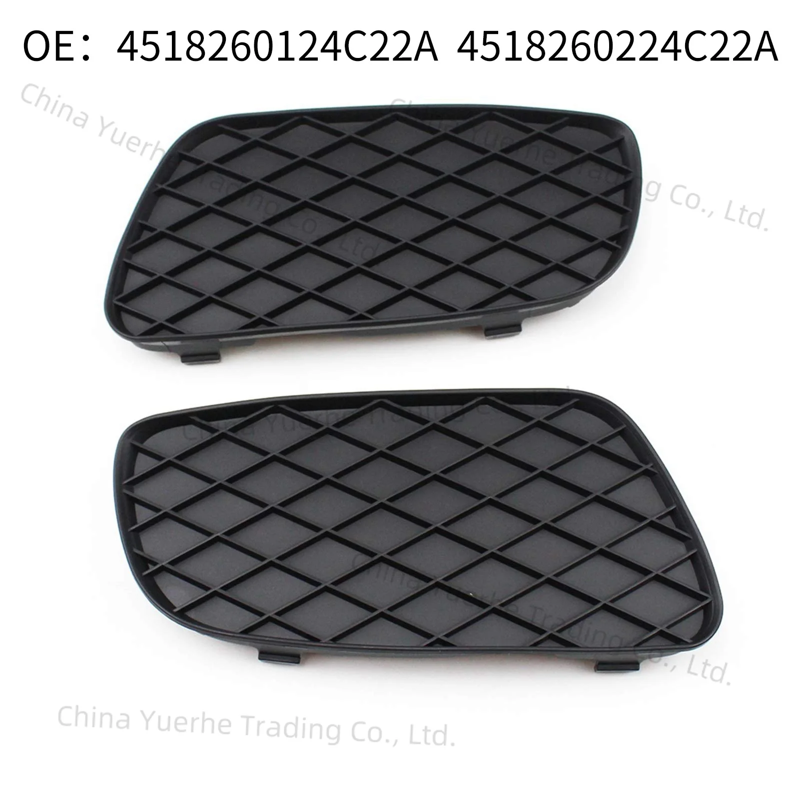 

Автомобильная противотуманная фара, крышка решетки левой и правой противотуманной фары, подходит для SMART FORTWO 451 2008-2012 4518260124C22A 4518260224C22A