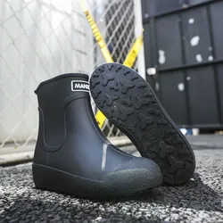 Women's Rain Boots Waterproof Non-slip Rubber Boots Unisex Autumn Winter 2021 New Arrivals Working Water Shoes Men Ankle Boots