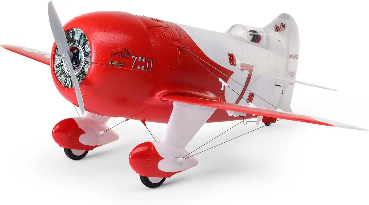 RC Airplane UMX Gee Bee R-2 BNF Basic (Transmitter, Battery and Charger Not Included) with AS3X and Safe Select, EFLU61500