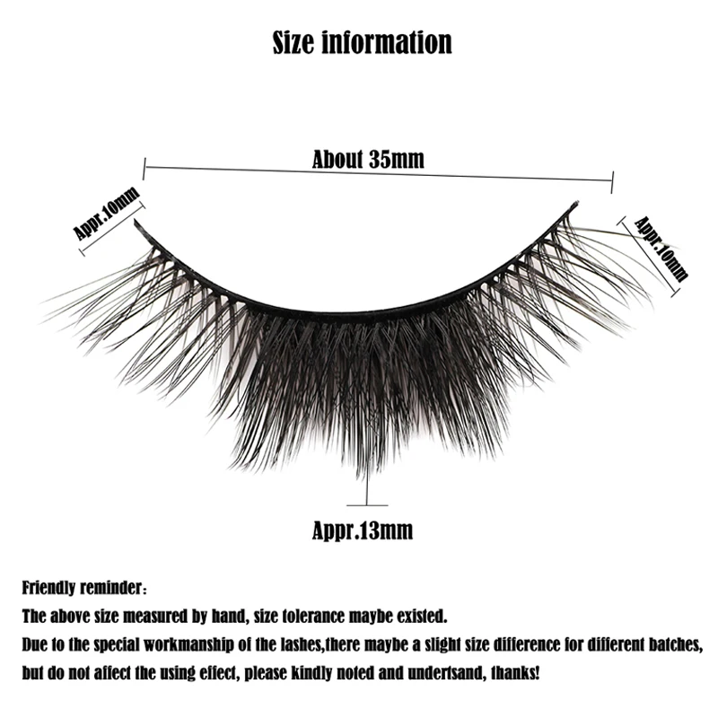 Cílios postiços com cílios 3D Wispy, olho de gato, meio efeito, cílios fofos de vison falso, aparência natural, leve e macia, cílios falsos, 5 pares