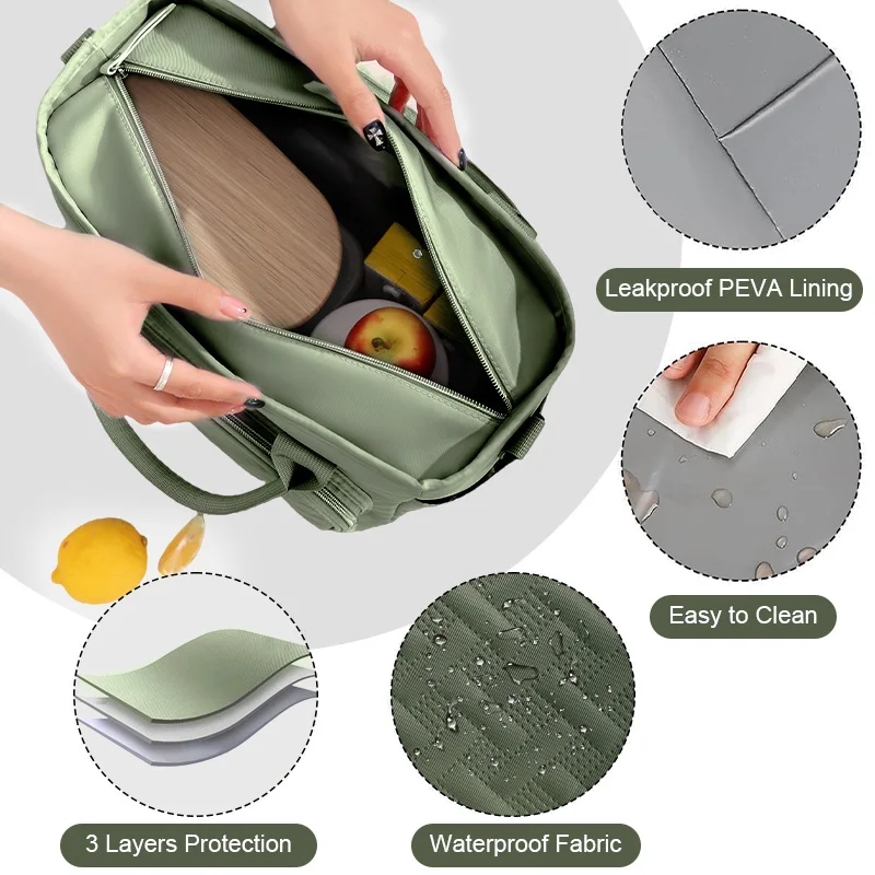 Soft Cooler Bag, Insulated Collapsible Lunch Cooler Bag For Work Camping Beach Travel, Portable Soft Sided Leakproof Waterproof