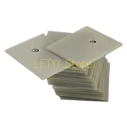 50pcs Aluminum Nitride Ceramic Sheet Thermal Conductive Insulating Ceramic Sheet TO-220/247/264/3P High-power Radiator