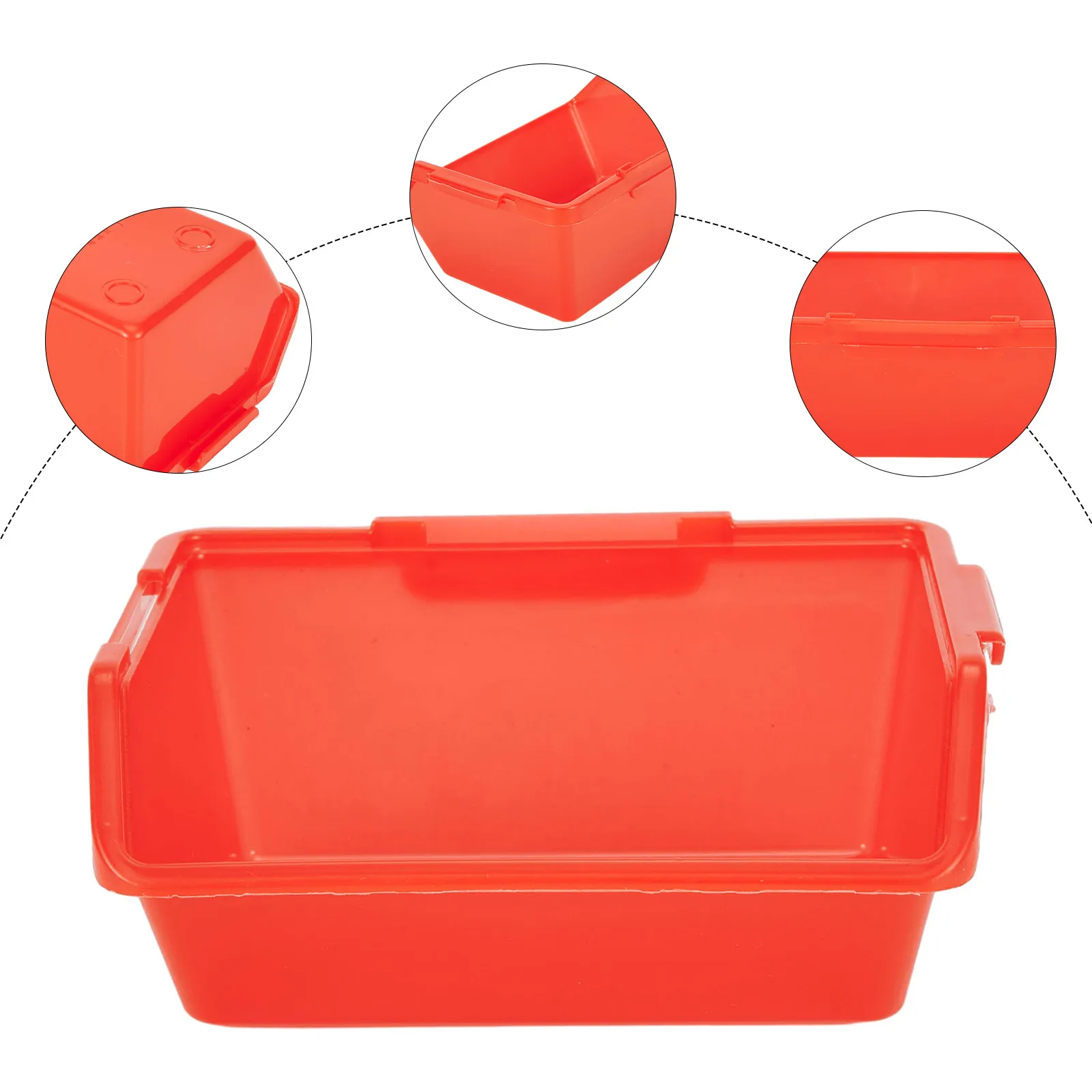 Plastic Case Storage Parts Box Component PE Material Parts Container Storage Bins Workshop Equipment Hand Feeling