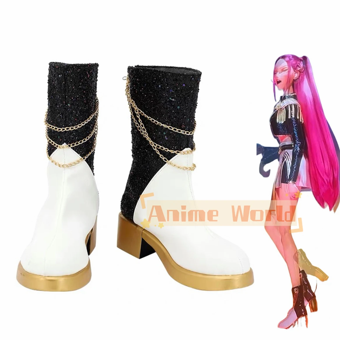 Girls Mira Zoey Rumi Cosplay Stage Boots Shoes K-pop Demon Hunters Costume Shoes Performance Children Adult Halloween Party