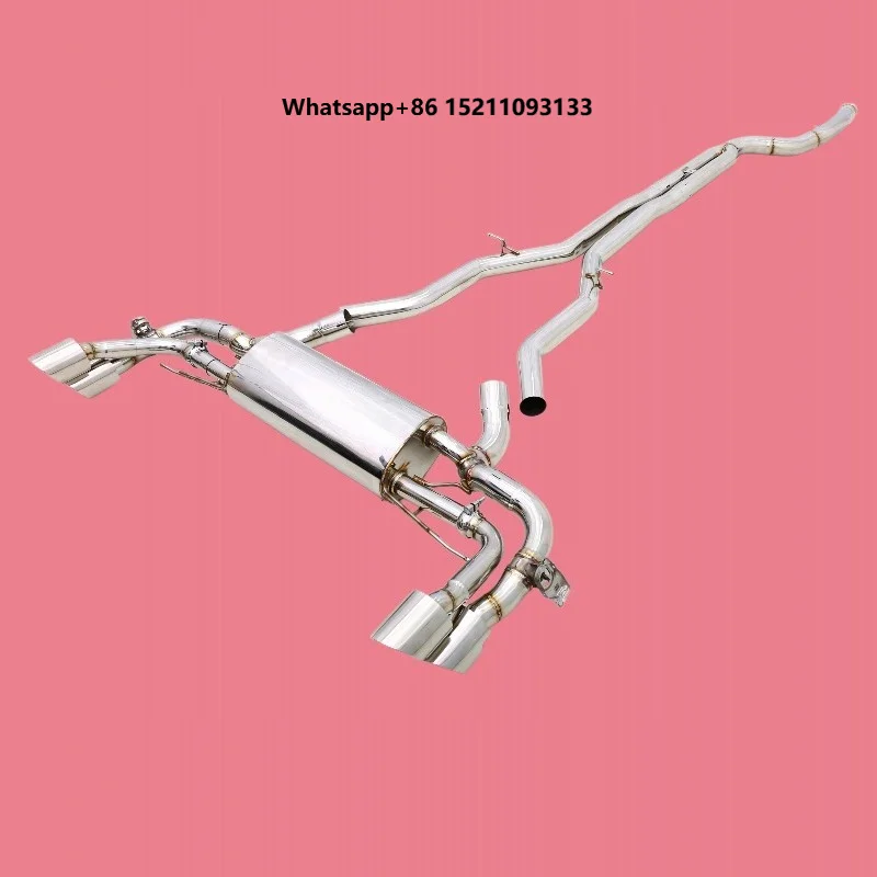 Direct Supply Valved Mid Rear Exhaust Pipe Performance Modify Muffler Support