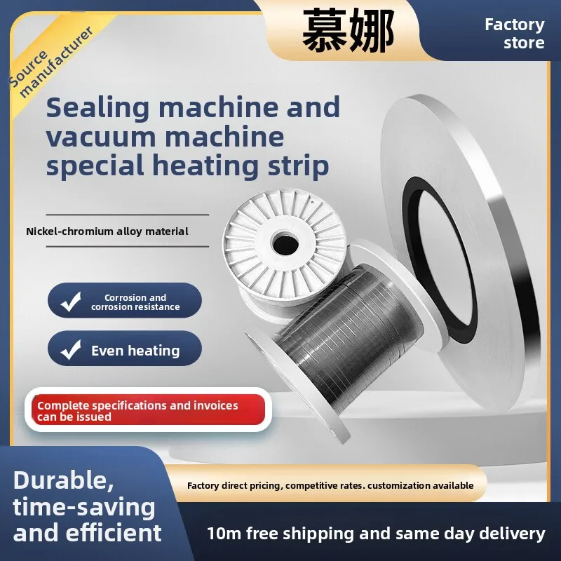 

Sealing Machine Heating Wire Vacuum Machine Heating Strip 2-12mm Nickel Chromium Flat Wire
