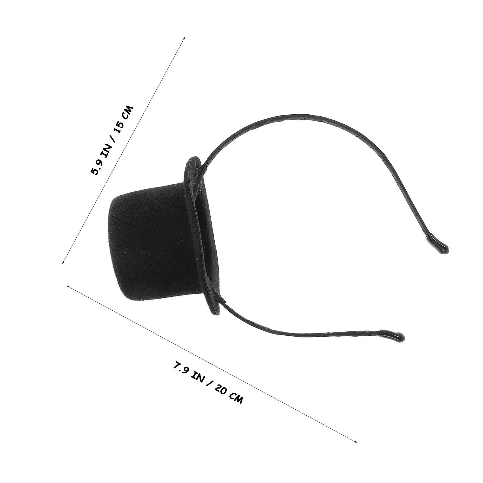 ที่คาดผมทรงหมวกสูงขนาดเล็ก 2 ชิ้น สำหรับงานปาร์ตี้ งานวันเกิด ชุดคอสเพลย์ สไตล์แฟลปเปอร์ สำหรับผู้หญิง