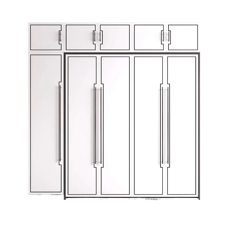 

Invisible bed wardrobe integrated wall bed multi-functional study small apartment, balcony folding bed vertical