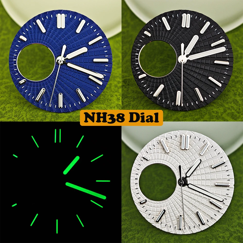 

NH38 Dial Men's Watch Dial 28.5mm Customized Logo Suitable for NH38 Movement Watch Repair Accessories Tool