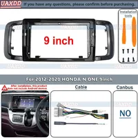 9 Inch car radio fascias For Honda N One N-One 2012-2020 Car Radio Android Player Casing Frame 2 Din Stereo Fascia cable harness