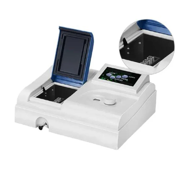 721N ห้องปฏิบัติการ Digital Vis Spectrophotometer ราคา Cuvette Single Beam Spectrophotometer 325-1000nm สเปกตรัมแบนด์วิดท์ 5nm