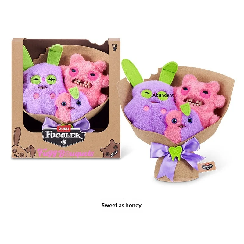 Fuggler Fuzzy Bouquet Plush Toy Set Funny Ugly Monster Stuffed Doll Creative Gift For Festival Home Decoration