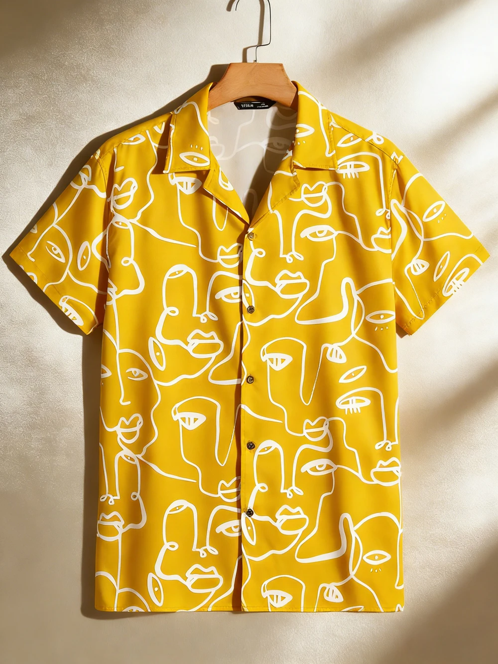 

Мужская рубашка 2025: Новинка, простой стиль, короткий рукав, абстрактный принт, дизайнерская, гавайская, для активного отдыха и повседневной носки