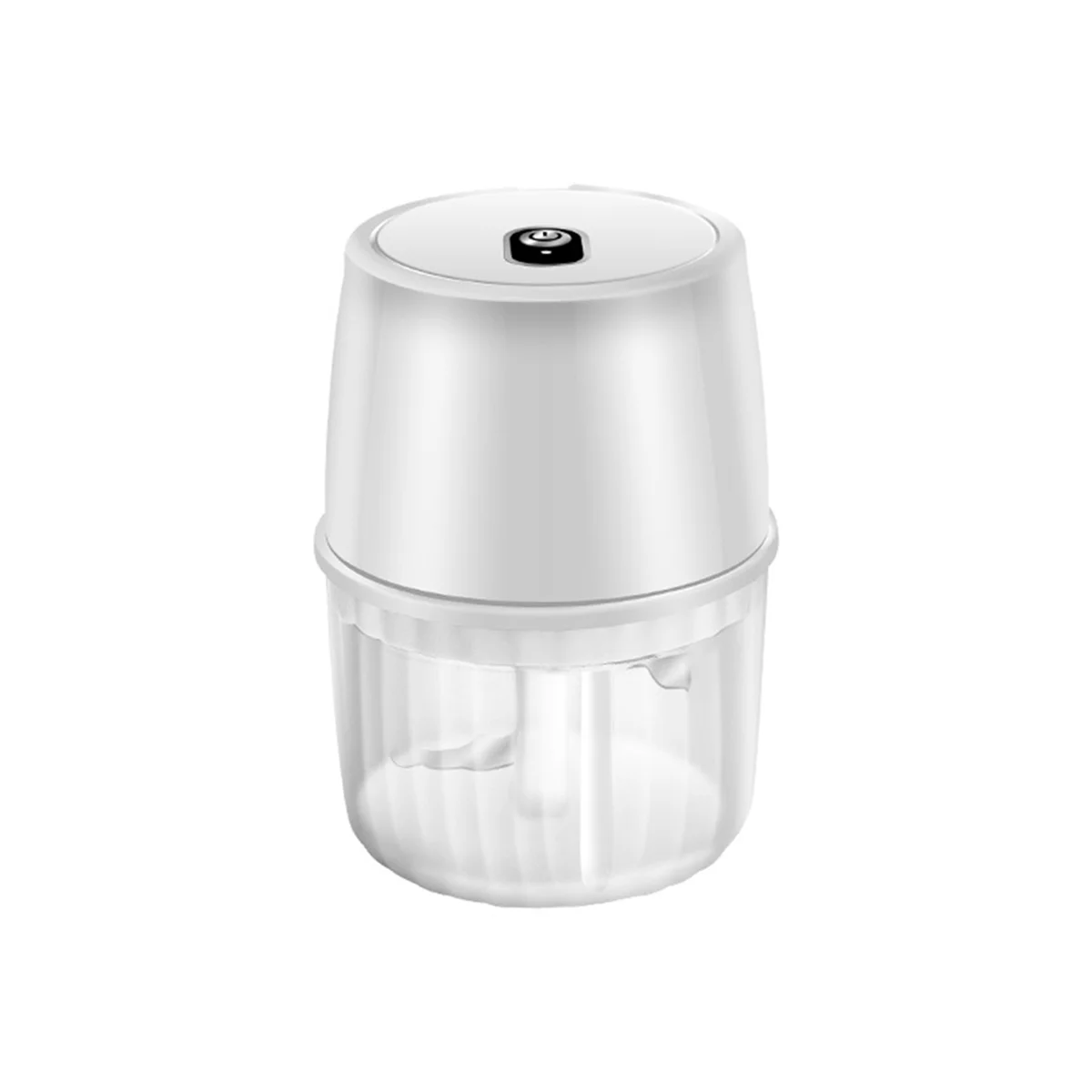 USB Electric Garlic Chopper 250ML Portable Wireless Food Chopper, Small Food Processor for Chopping Garlic Ginger-White