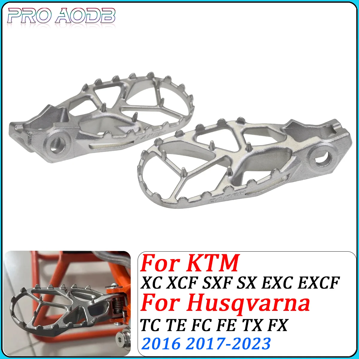 

Motorcycle Footrest Footpeg Foot Pegs Rests Pedal For KTM XC XCF SX SXF EXC EXCF 125 150 250 300 350 400 450 500 2017-2021 2022
