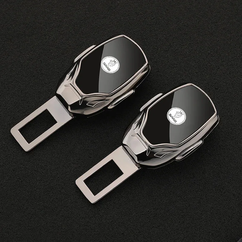 Car Seat Belt Metal Jewelry Seat Belt Accessory Extender for SAAB 95 93 900 600 97X Turbo X Monster 9-2X GT750 Auto Accessories