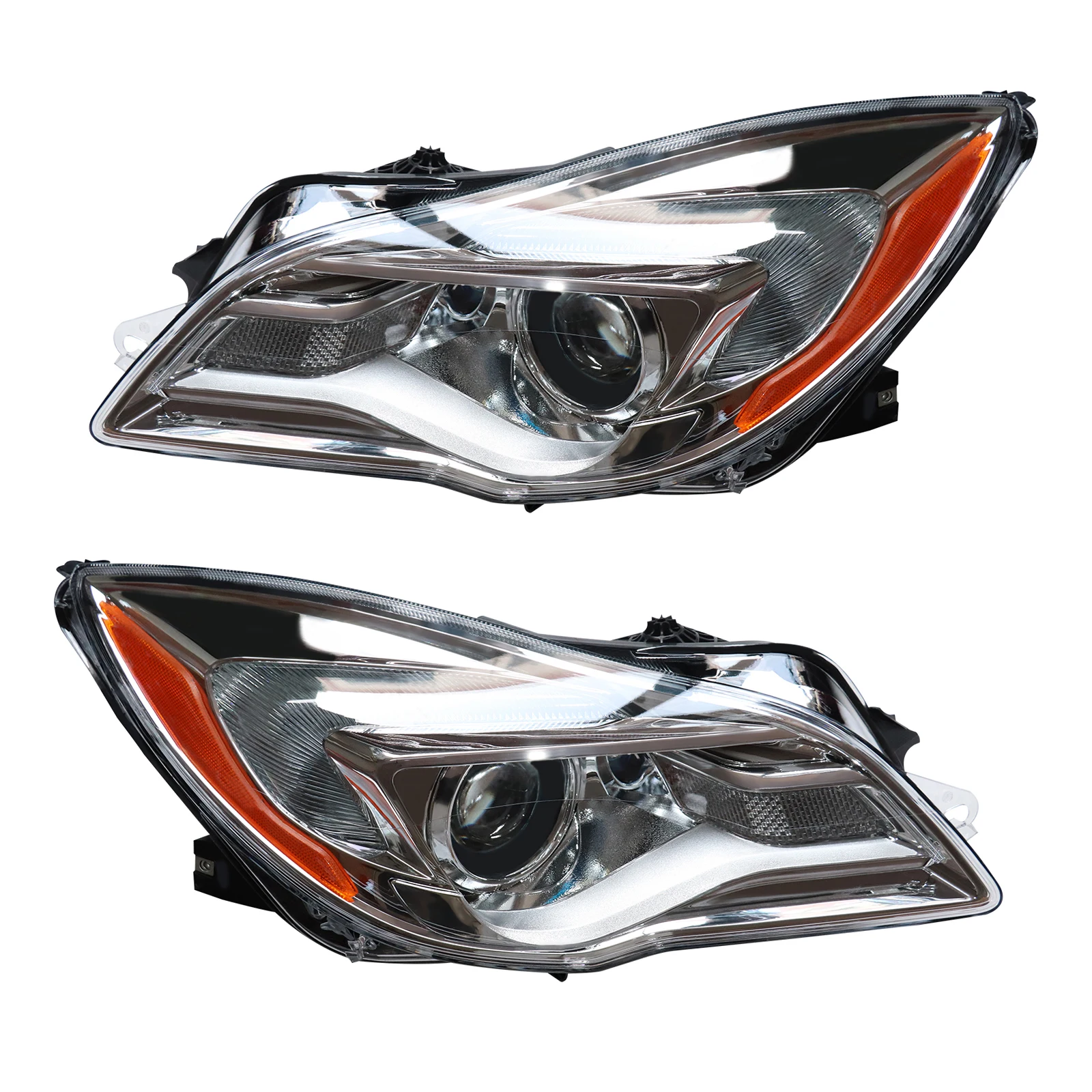 Halogen Headlight For 2014-2017 Buick Regal Headlamp Driver and Passenger Side