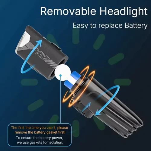 Imagen 2 del producto CYCLAMI X7 luces faros inteligentes USB recargable carretera bicicleta de montaña luz delantera 1000 lúmenes batería reemplazable Gopro montable