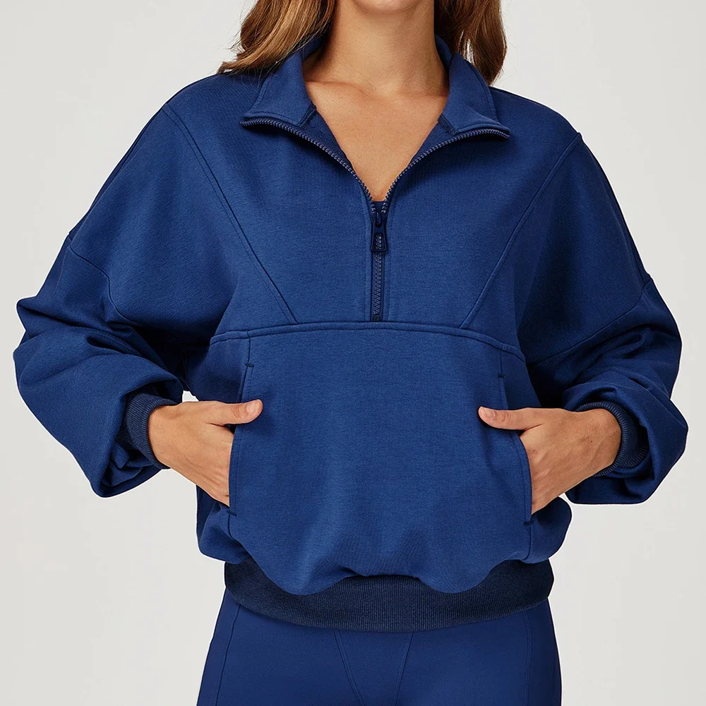 

Zipper Jacket Women Yoga T-shirts Hoodie Windproof Warm Sports Top Long Sleeve Running Shirts Sexy Quick Dry Fitness Gym Wear