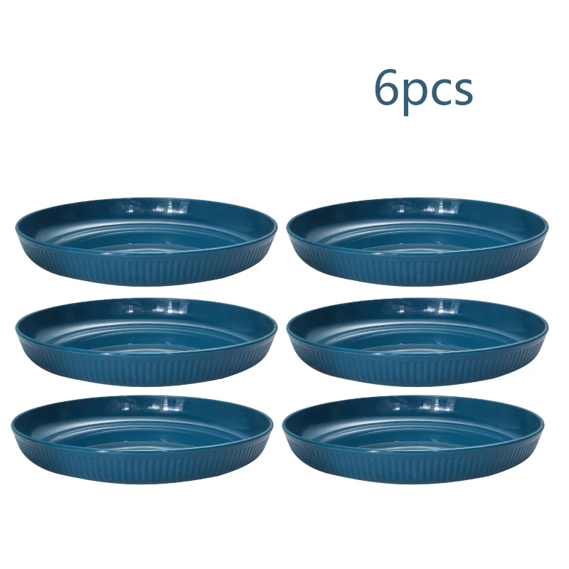 2/4/6 stücke Platte Kunststoff Restaurant Home küche gerichte Grill platte Steak pasta platte Nüsse obst platte wiederverwendbare