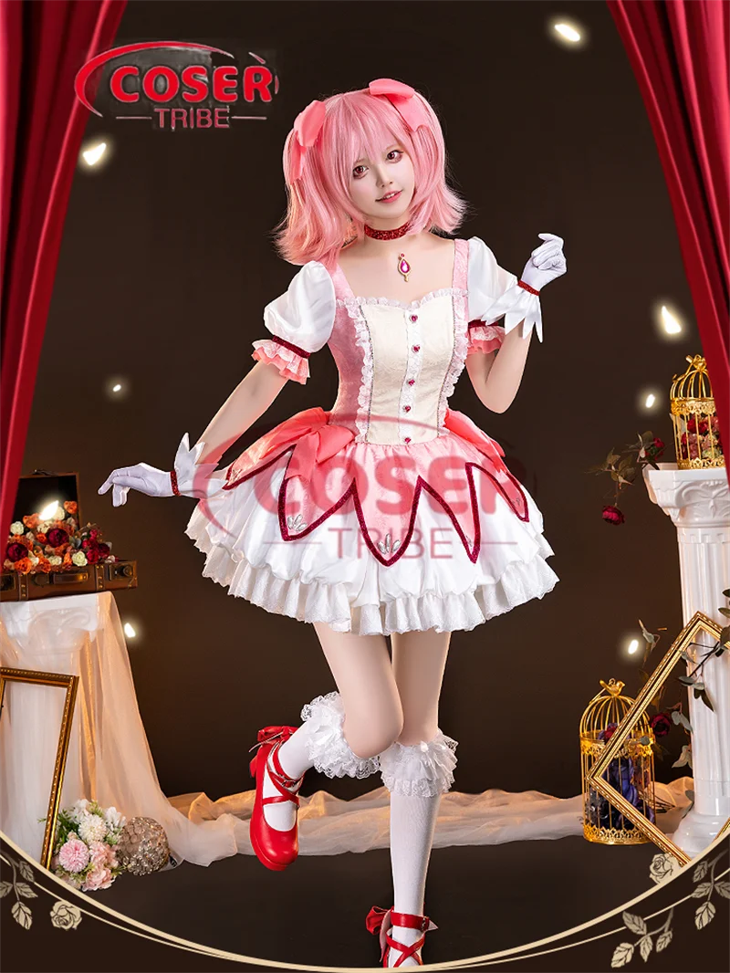 

COSER TRIBE Аниме игра Puella Magi Madoka Magica церемониальное платье карнавальный костюм ролевой косплей полный комплект