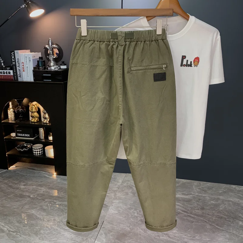 Повседневные рабочие брюки в стиле ретро, мужские летние брюки 2025 года, новые модные крутые и свободные удобные повседневные брюки в японском стиле