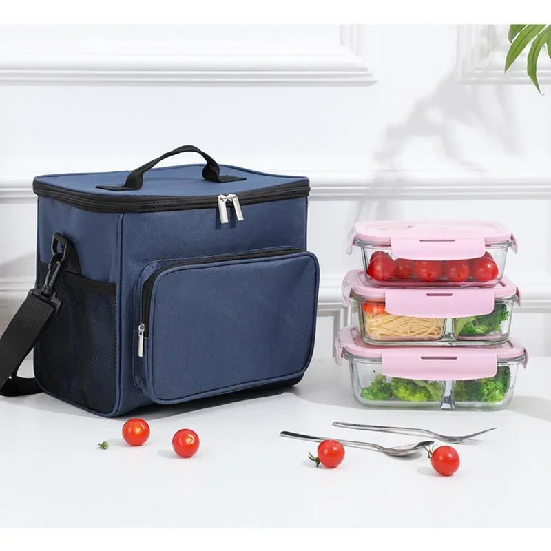 Crossbody Lunch Bag Portable Outdoor Picnic Bag Thermal Insulation Large Capacity Ice Bags Lunch Box Ice Storage Shoulder Bags