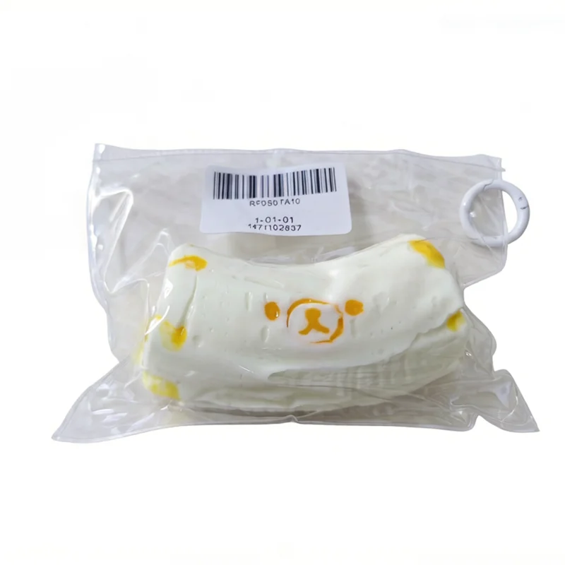 160g Handmade Squishy with BUTTER Texture - Banana Bear Shaped Decor To Relieve Stress - Food Grade Silicone Safety Material
