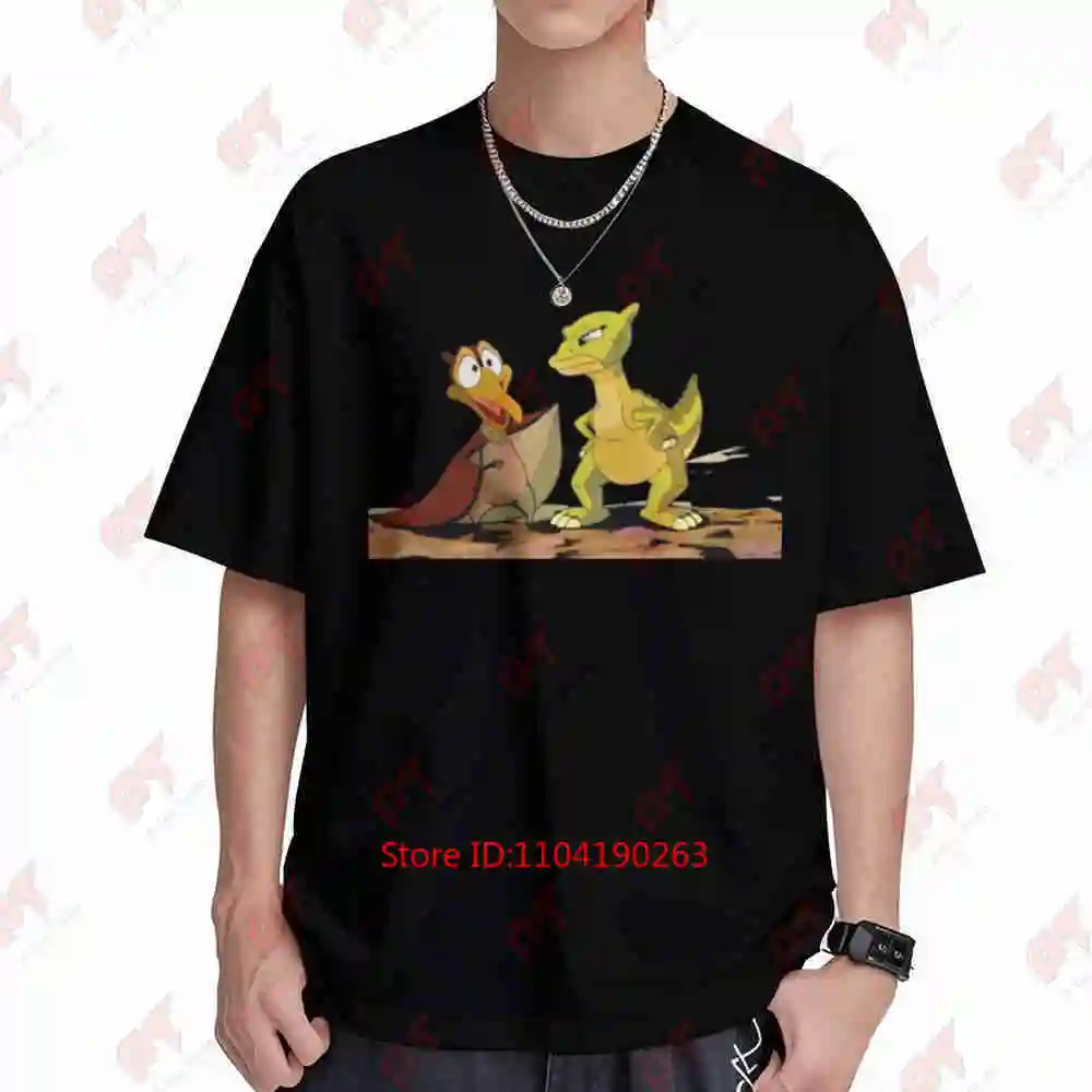 Land Before Time Ducky Dinosaurs Short Sleeve Tee 100% Cotton T-Shirt
