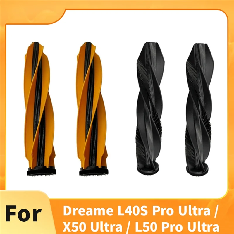 AC39-4 Pcs Vacuum Main Brush Replacement For Dreame L40S Pro Ultra/X50 Ultra/L50 Pro Ultra