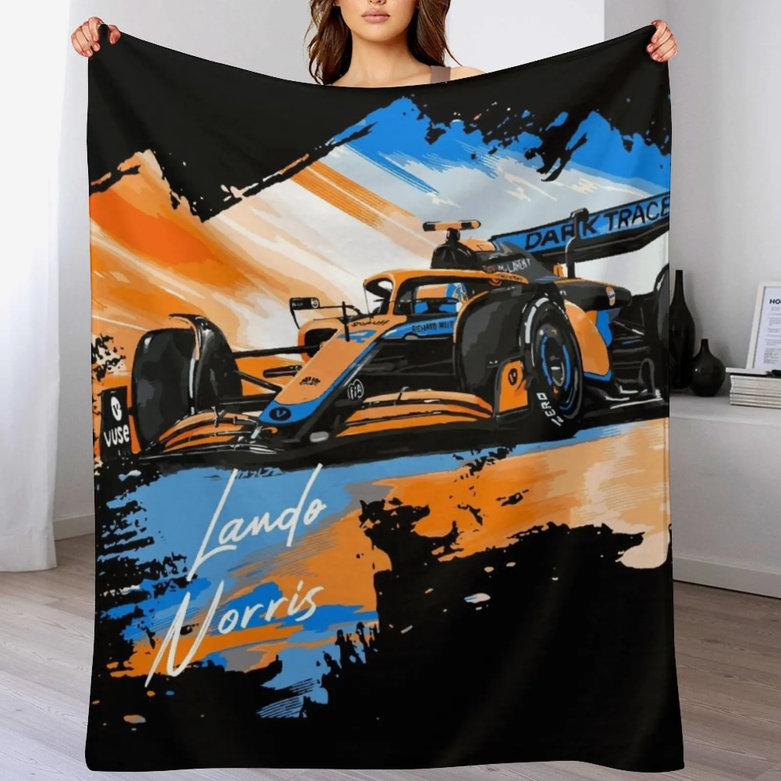 

Lando Norris - Retro_Digi art Throw Blanket Winter beds for sofa Nap Polar Blankets