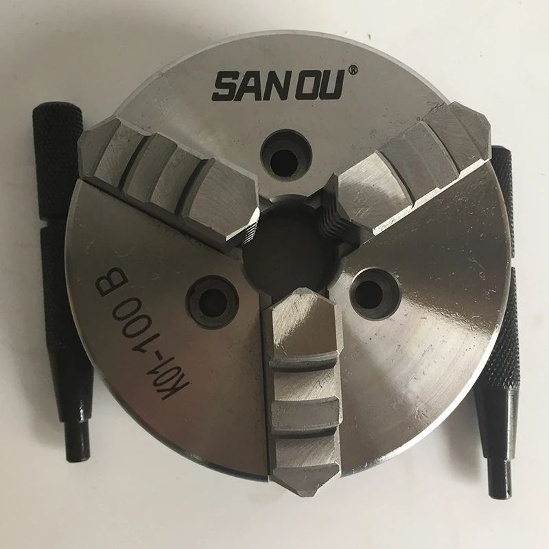 SANOU Brand 3 Jaw Chuck Lathe Steel Body 4 Inch Chuck Size 100mm K01-100B Directly Install at Discount