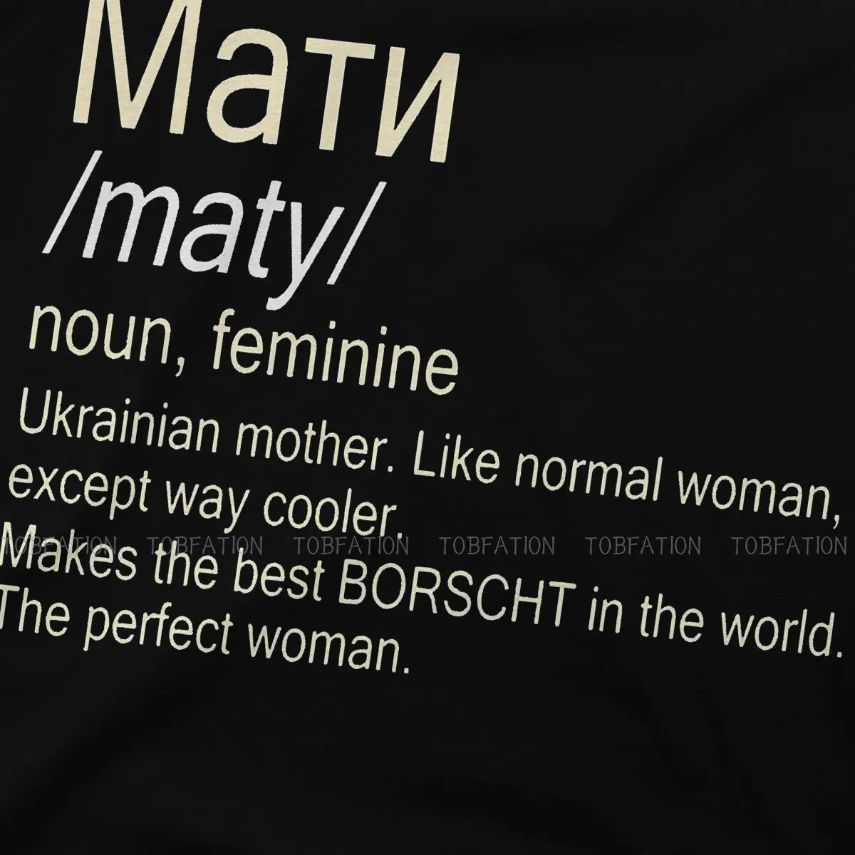 Russia and Ukraine TShirt for Men Maty Ukrainian Mother Basic Leisure Tee T Shirt Novelty Trendy Fluffy