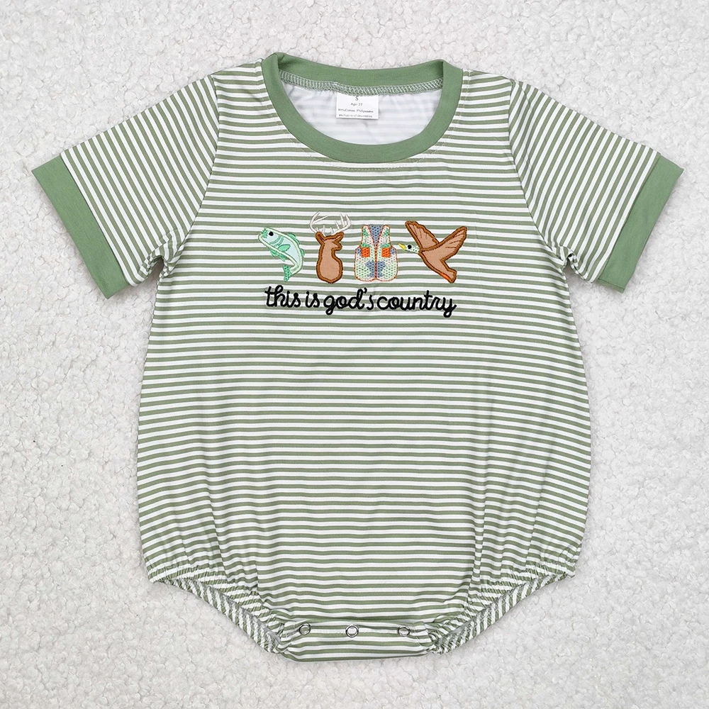 Hot Sale Baby Boys Rompers Fish Deer Duck Kids Clothes Boys Onesie Romper Toddler Boys Bubble Short Sleeve Rompers Wholesale New