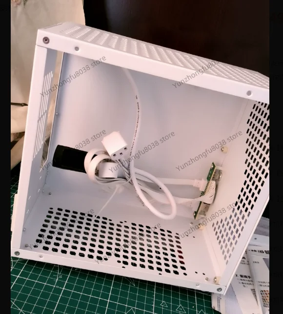 

G60 Mini Desktop Computer ITX Small Chassis Portable A4 White SFX Power Supply 120 Water Cooling K66