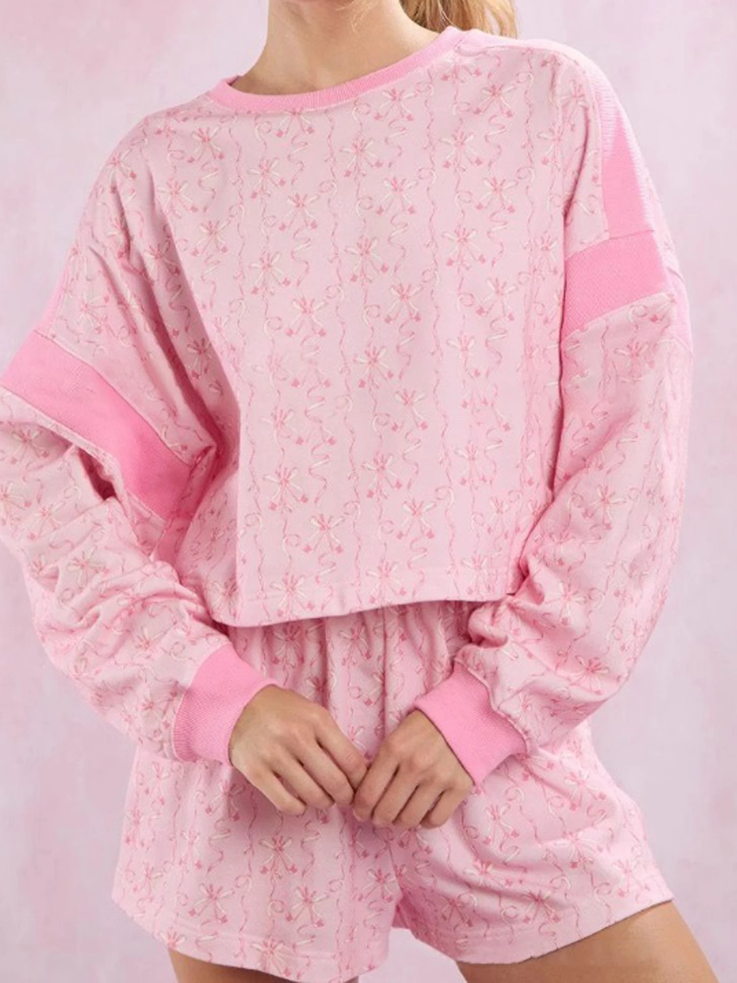 

Floral Print Off Shoulder Crop Top and High Waist Shorts Set Ruffle Sleeve Summer Outfit for Women
