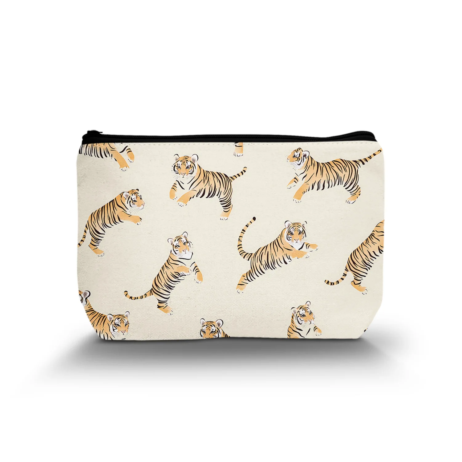 1Pc Cute Tiger Makeup Bag Funny Tiger Lover Gift For Women Coworkers Teacher Mothers Day Christmas Birthday Gift Ideas