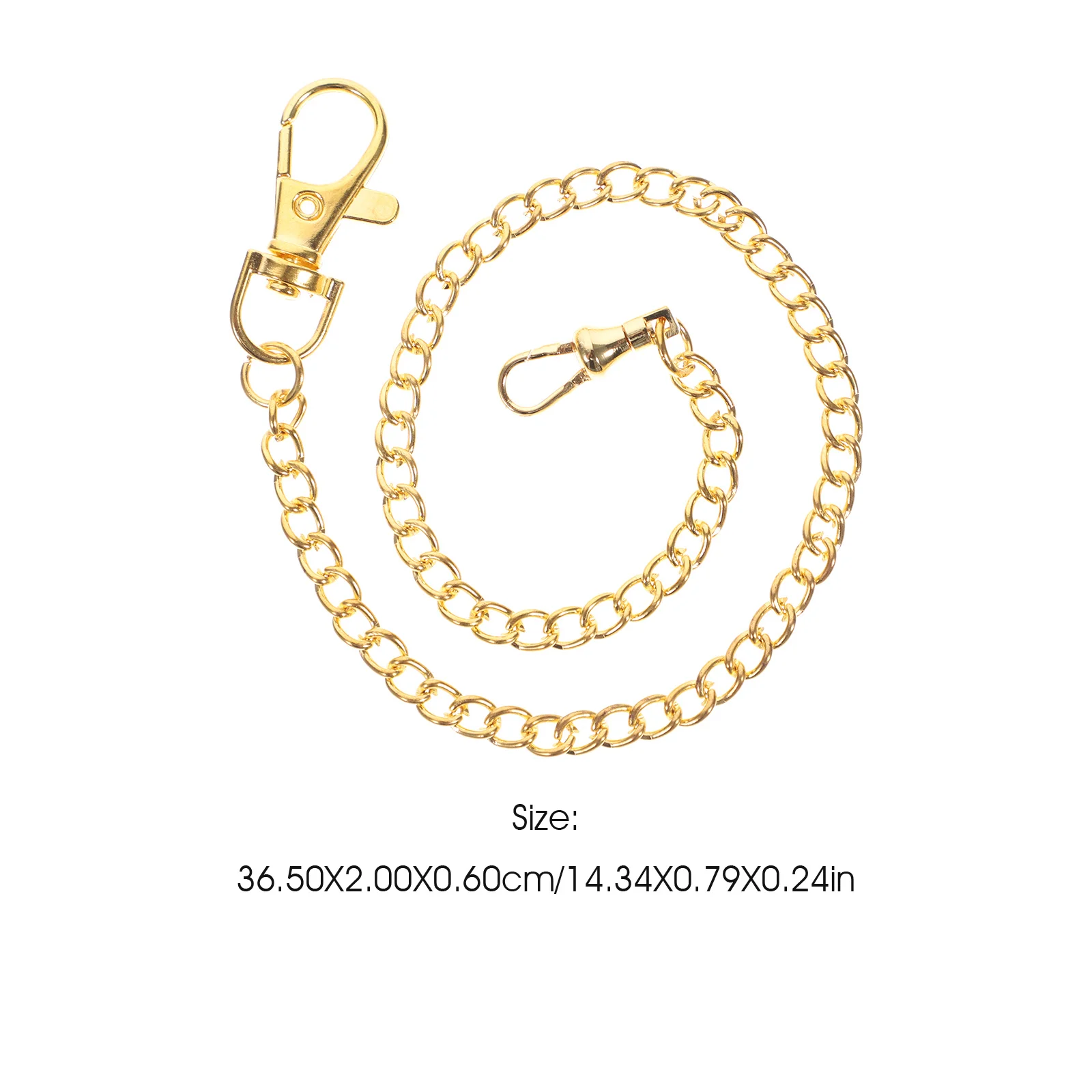 ساعة الجيب سلسلة معدنية موثوقة ملابس قوية السراويل سلسلة الزخرفية الجينز المحفظة ملحق ساعة الجيب مشبك