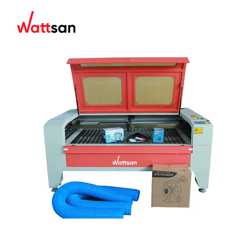 Wattsan 1610 ST 100w Co2 เลเซอร์แกะสลักเครื่องแกะสลัก 1600*1000 มม.ตัดเลเซอร์อะคริลิค